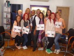 The Team receiving their Chris Foster Academy Certifiacates
